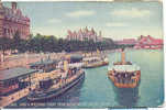 Ca 1910 Scotland Yard & Whitehall Court From Westminster Bridge, London Boat Bâteau Dampfer Boot - River Thames