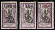 INDE   Surchargé N° 56 à 58  Neuf X (trace De Charn..) - Unused Stamps