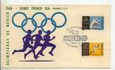 URUGUAY FDC COVER OLYMPICS GAMES RUNNERS ROW MEXICO 68 - Verano 1968: México