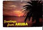 Greetings From Aruba - Sunset At Aruba - Aruba