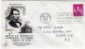 ★USA - FDC - LINCOLN BIRTHPLACE (U020) - Onafhankelijkheid USA