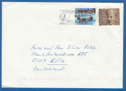 Schweiz; 2001; Brief Mit Mi. 1741; 1746; Stempel Lugano - Storia Postale