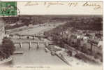 75..PARIS..PANORAMA SUR LA SEINE..PONTS..1909 - The River Seine And Its Banks
