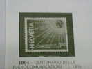 SVIZZERA ( SUISSE - SWITZERLAND ) ANNO 1994 CENTENARIO DELLE RADIOCOMUNICAZIONI  ** MNH - Unused Stamps