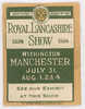 VIGNETTE ROYAL LANCASHIRE SHOW 1924 - Autres & Non Classés