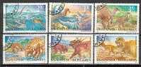BULGARIA / BULGARIE - 1994 - Animaux Prehistoriques - 6v Obl. - Used Stamps