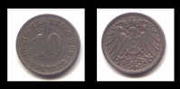 10 PFENNIG 1908 D - 10 Pfennig