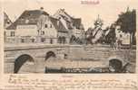 67 - Schlettstadt - Illbrücke - éd. Netter N° B 12715 (précurseur - Animée -circulée 1903) - [Sélestat - Pont Sur L´Ill] - Selestat