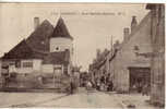 58..CP..TANNAY..RUE SAINTE AGATHE..PLAN ANIME .PHARMACIE.CHOCOLAT GUERIN BOUTRON..1908..EDIT : EMARD.TANNAY - Tannay