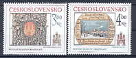 TCHECOSLOVAQUIE 2589/90 Feuille Histoire De Bratislava - Unused Stamps