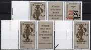 3-Streifen 1982 Buchkunst-Ausstellung Iba Leipzig DDR 2697/8, Rd-ZD Plus 9xZD ** 27€ Initialen Art Se-tenant Of Germany - Varietà E Curiosità