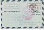 Bi-B135/ Luftpostleichtbrief LF 2 II 1948.Erstflug Stuttgart-N.Y.auf Aerogram SELTEN! - Covers & Documents