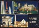 CPM 75 PARIS LA NUIT  Multi-vues - Paris By Night