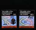 MARSHALL ISLANDS - 1986  MAPS  2 $ + 5 $  MINT NH - Marshall