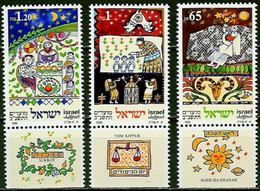 ISRAEL..1991..Michel # 1198-1200 ...MNH. - Ungebraucht (mit Tabs)