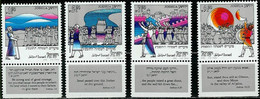 ISRAEL..1982..Michel# 886-889...MH. - Unused Stamps (with Tabs)