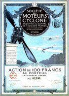 SOCIETE DES MOTEURS CYCLONE  1913 ( REPRODUCTION) - Aviación