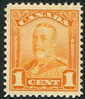 Canada Scott # 149 MNH VF 1 Cent Orange George V "Scroll" Issue...........................M2 - Unused Stamps