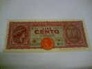 LUOGOTENENZA -  LIRE CENTO ( 100 ) ITALIA TURRITA -  ANNO 10/12/1944    FDS - 100 Liras