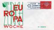 Sonderbrief Europa-Woche 1961 In St.Moritz Schweiz 720+FDC 2€ Römisches Wagenrad Speichen EUROPE CEPT Cover Of Helvetia - Covers & Documents