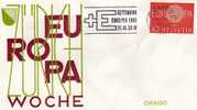 Sonderbrief Europa-Woche 1961 In Chiasso Schweiz 720+FDC 2€ Römisches Wagenrad Speichen EUROPE CEPT Cover Of Helvetia - Covers & Documents