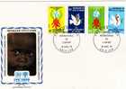 UNO Jahr Des Kindes 1979 Kinder Und Friedenstaube Elfenbeinküste 587/0 FDC 11€ - Enveloppes
