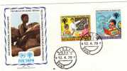 UNO Jahr Des Kindes 1979 Schule Und Sport Guinea - Bissau 529/2 + Block 147 FDC 16€ - Airships