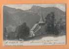 D872 Rossinière L'Eglise. Pays D'en Haut. Cachet 1905 Rossinières Et Tramelan Dessus - Rossinière