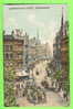 BIRMINGHAM, ENGLAND - CORPORATION STREET - ANIMATED - CARD TRAVEL IN 1907 - 3/4 BACK - ROLAND BLISS - - Birmingham