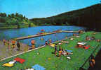 Carte Postale Belgique  Neufchateau Baignade  Dans La Piscine Du Lac  Vue D´avion  Trés Beau Plan - Neufchâteau