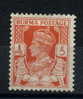 BURMA     1938     1p Red Orange - Birma (...-1947)