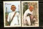 Nevis 1998 Mahatma Gandhi Non-Violence Famous People 2v MNH # A01394 - Mahatma Gandhi