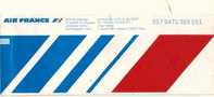 Billet D´ Avion AIR FRANCE Passenger Ticket PARIS -cagliari- MILAN Et Retour 25 Juin1979 - Europe