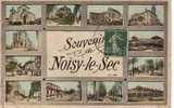 93 NOISY LE SEC Souvenir Cpa Multivues Couleur - Noisy Le Grand