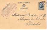 Entier 106 Obl Gedinne - Superbe Cachet D'entreprise - Postkarten 1909-1934