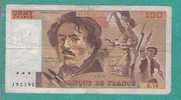 1 Billet De 100 Francs 1979 - 100 F 1978-1995 ''Delacroix''