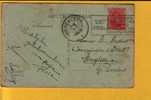 138 Op Kaart Met Mekanische Vlagstempel OLYMPIADE 1920 ANVERS Van BRUXELLES (Q.L.) - Verano 1920: Amberes (Anvers)