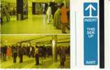 BART San Francisco Subway System On Postcard, Metro Station Interior Views - Métro