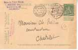 Entier Postal 44 Obl Brussel - Cartes Postales 1909-1934