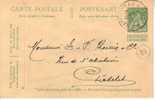 Entier Postal 44 Obl Chatelineau - Cartoline 1909-1934