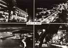 CPSM.  NICE. LA NUIT. 4 VUES. DATEE 1961. FLAME. DENTELLEE. - Nizza Bei Nacht