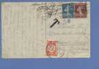 Kaart Verzonden Vanuit "PARIS / France" , Getaxeerd (taxe) Met TX35 Met Cirkelstempel VIRTON - Lettres & Documents