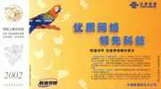 Parrot Bird     ,  Prepaid Card , Postal Stationery - Parrots