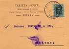 3554  Tarjeta Postal, Privada Port-Bou ( Gerona) 1927, Aduanas Y Transporte - Lettres & Documents