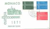 MONACO 1971  EUROPA CEPT FDC - 1971