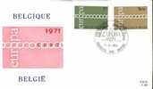 BELGIUM 1971  EUROPA CEPT FDC - 1971