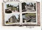 VERBERIE 60 Carte Multivues Sur Les Chateaux Editions Combier Carte Dendelée Photo Véritable - Verberie