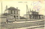 ACHERES - La Gare , Vue Intérieure - Cachet Militaire Gare D'Achères - Acheres