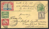 US Airmail Chicago Zeppelin LZ 127 Postal Card Via Lakehurst To Germany 1929 Friedrichshafen Bodensee Luftpost Cancel - 1c. 1918-1940 Briefe U. Dokumente