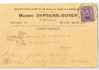 Maison Dapsens Soyet   1921 - Lettres & Documents